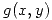 <tex> g(x,y) </tex>