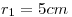 <tex>r_1 = 5cm</tex>