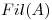 <tex>Fil(A)</tex>