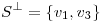 <tex>S^{\perp}=\left\{v_{1},v_{3}\right\}</tex>