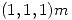 <tex>(1,1,1)m</tex>