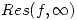 <tex>Res(f, \infty)</tex>