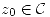 <tex>z_0\in\mathcal{C}</tex>