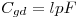 <tex>C_{gd} = lpF</tex>