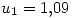 <tex>u_1=1.09</tex>