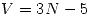 <tex>V=3N-5</tex>