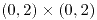 <tex>(0,2)\times(0,2)</tex>