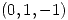 <tex>(0,1,-1)</tex>