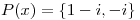 <tex>P(x)=\{1-i,-i\}</tex>