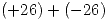 <tex>(+26)+(-26)</tex>