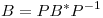 <tex>B = PB^*P^{-1}</tex>