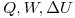<tex> Q, W, \Delta U</tex>