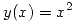 <tex> y(x)=x^2 </tex>