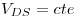 <tex>V_{DS} = cte</tex>