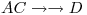 <tex>AC \rightarrow \rightarrow D</tex>