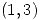 <tex>(1,3)</tex>