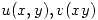 <tex>u(x,y),v(xy)</tex>