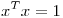 <tex>x^Tx=1</tex>