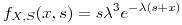 <tex>f_{X,S}(x,s)=s\lambda^{3}e^{-\lambda(s+x)}</tex>