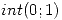 <tex>int (0;1)</tex> <tex>int (0;1)</tex>