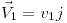 <tex> \vec{V}_1 = v_1 j </tex>