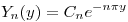 <tex>Y_{n}(y) = C_{n}e^{- n \pi y}</tex>