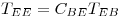 <tex>T_{EE}=C_{BE}T_{EB}</tex>