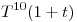 <tex>T^{10}(1+t)</tex>