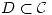 <tex> D\subset\mathcal{C} </tex>
