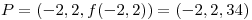 <tex>P=(-2,2,f(-2,2))=(-2,2,34)</tex>