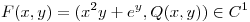 <tex>F(x,y) = (x^2y + e^y, Q(x,y)) \in C^1</tex>