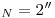 <tex>{}_N=2''</tex>