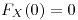 <tex>F_{X}(0)=0</tex>