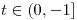 <tex>t\in\left(0,-1\right]</tex>