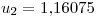 <tex>u_2=1.16075</tex>
