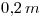 <tex>0.2\, m</tex>
