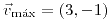 <tex>\vec{v}_{\max}=\left(3,-1\right)</tex>
