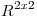 <tex>R^{2x2}</tex>