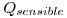 <tex> Q_{sensible} </tex>