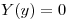 <tex>Y(y)=0</tex>