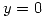 <tex>y=0</tex>