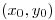 <tex> (x_0 , y_0)</tex>