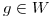 <tex>g\in W</tex> <tex>g\in W</tex>