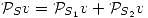 <tex>\mathcal{P}_Sv = \mathcal{P}_{S_1}v + \mathcal{P}_{S_2}v</tex> <tex>\mathcal{P}_Sv = \mathcal{P}_{S_1}v + \mathcal{P}_{S_2}v</tex>