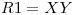 <tex>R1=XY</tex>