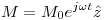 <tex>M=M_0 e^{j\omega t} \hat{z}</tex> <tex>M=M_0 e^{j\omega t} \hat{z}</tex>