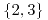 <tex>\{2,3\}</tex>
