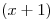 <tex>(x+1)</tex>