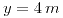 <tex>y=4\, m</tex>