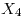 <tex>X_{4}</tex>